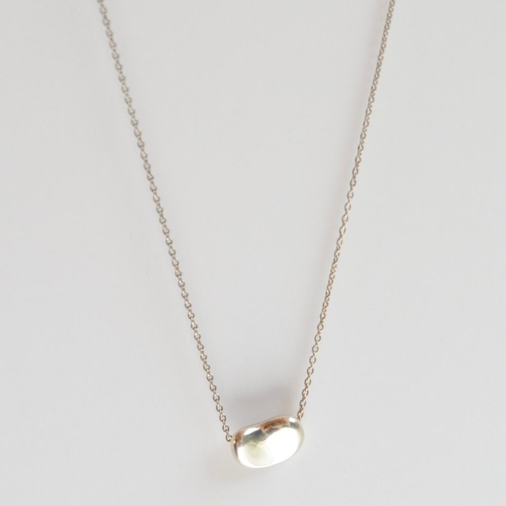 Authentic Preowned Tiffany & Co. Silver Bean Necklace (Small)